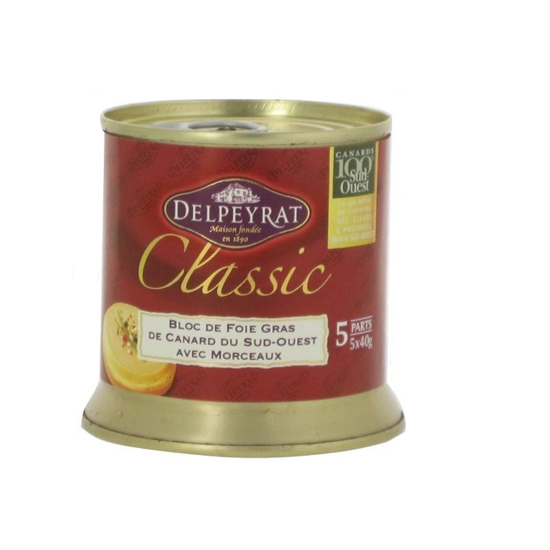 Delpeyrat 200G.Bloc Foie Gr 30% Del