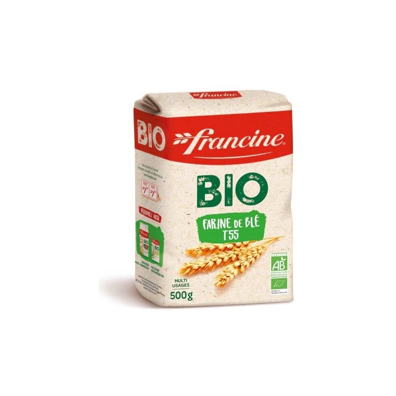 Francine Farine De Blé T55 Bio : Le Paquet 500 G