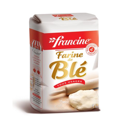 Francine Farine De Blé Tous Usages T45 : Le Paquet 1 Kg