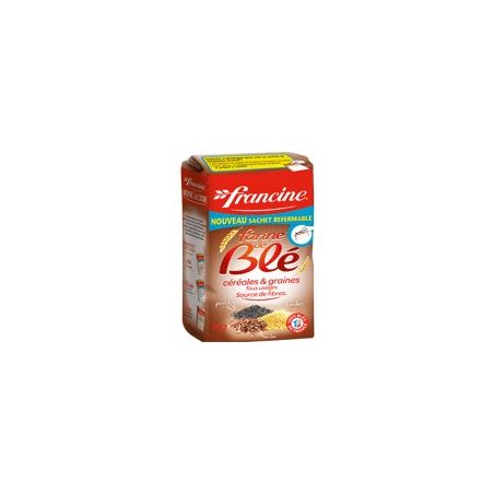Francine 1Kg Farine Ble 3 Cereales