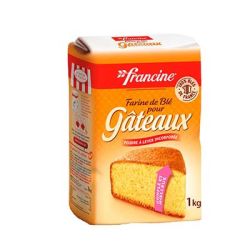Francine Farine De Blé Pour Gâteaux T45 : Le Paquet 1 Kg