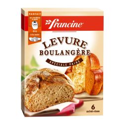 Francine Levure Boulangère Pains, Pizzas Et Brioches : Les 6 Sachets De 5 G