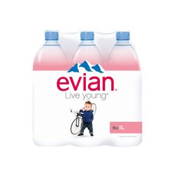 Evian Eau Minérale Naturelle : Le Pack De 6 Bouteilles D'1L