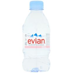 Evian Natural Mineral Water 24X330Ml Pet Bottle (Pink Case)