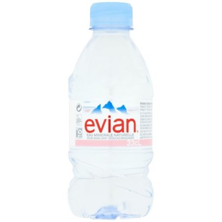Evian Natural Mineral Water 24X330Ml Pet Bottle (Pink Case)