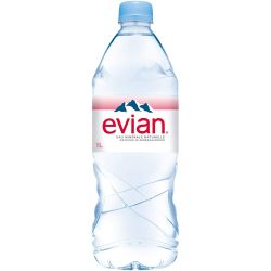 Evian Eau Minérale Naturelle En Bouteille 1 L