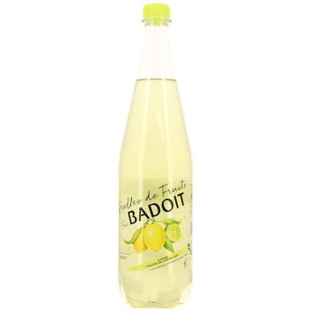 Badoit Boisson Gazeuse Citron Touche De Vert : La Bouteille D'1L