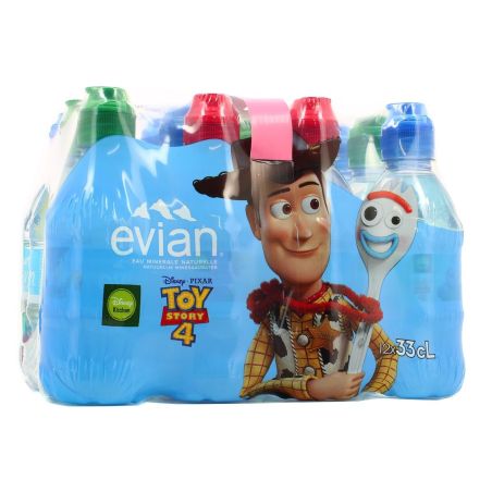 Evian Eau Minérale Naturelle Bouchon Sport : Le Pack De 12 Bouteilles 33Cl