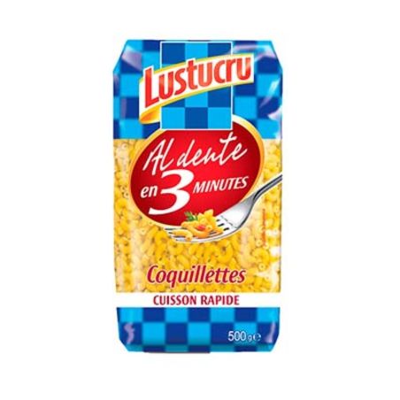 Lustucru Pâtes Coquillettes Al Dente 3 Min : Le Paquet De 500 G