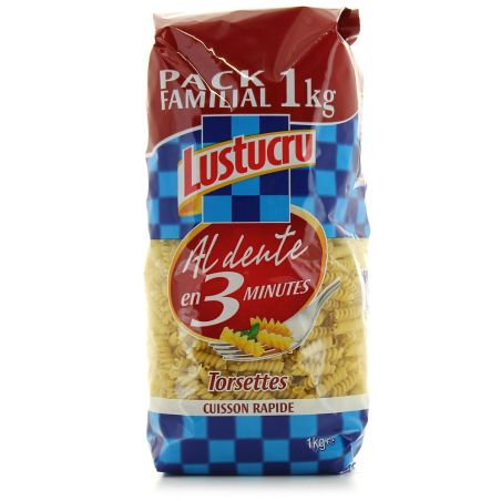 Lustucru Torsades Al Dente Cuisson Rapide 1Kg