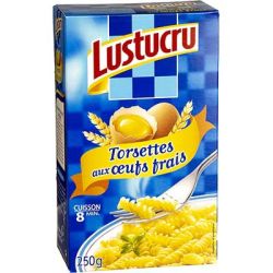 Lustucru Pâtes Torsettes : La Boite De 250 G