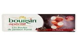 Boursin Apéritifs Les Roulés Jambon Fumé Et Poivre 100G