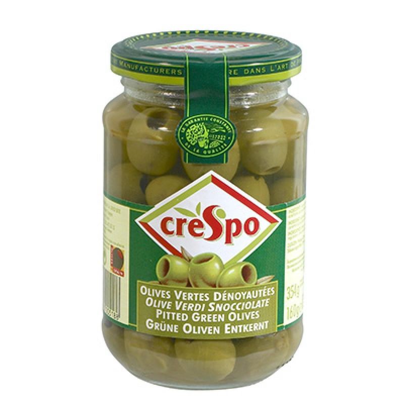 Crespo Olives Vertes Dénoyautées En Saumure Bocal 160G