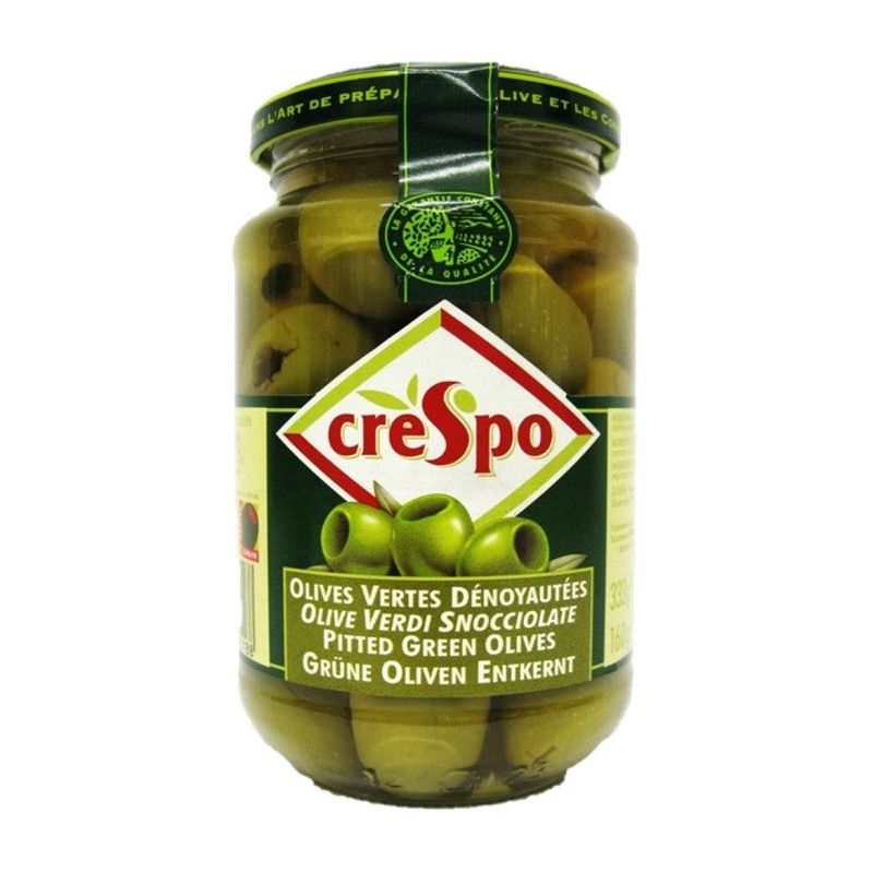 Crespo Olives Vertes Dénoyautées : Le Bocal De 90G