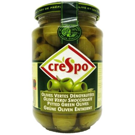 Crespo Olives Vertes Dénoyautées : Le Bocal De 90G
