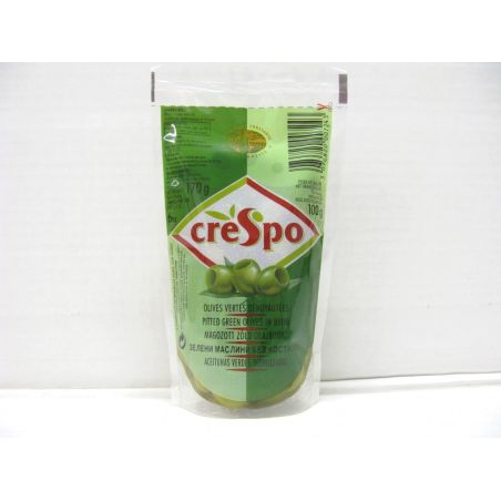 Crespo Olives Vertes Denoyautées Sachet 100 G