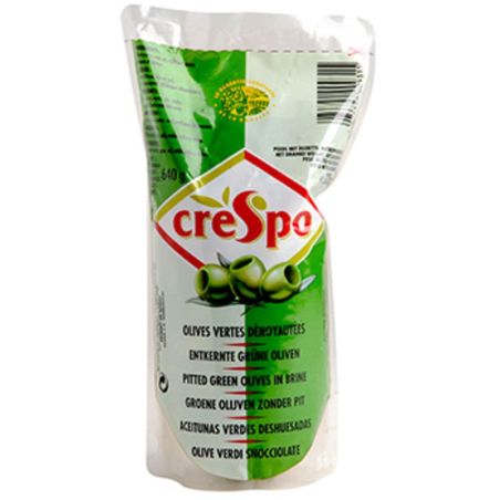 Crespo Olives Vertes Dénoyautées Sachet 320G