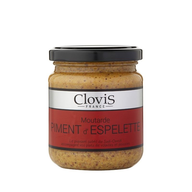 Clovis France Moutarde Au Piment D'Espelette : Le Pot De 200G