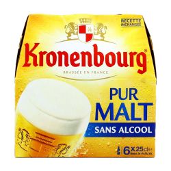 Kronenbourg Pack Bouteille 6X25Cl Biere Pur Malt 0.9°