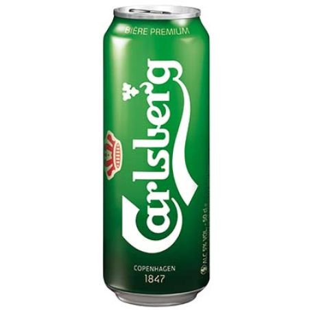 Carlsberg Bière Blonde 5 Degré Boîte 50Cl.