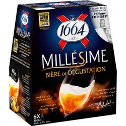1664 Bière Blonde Millésime : Le Pack De 6 Bouteilles 25Cl