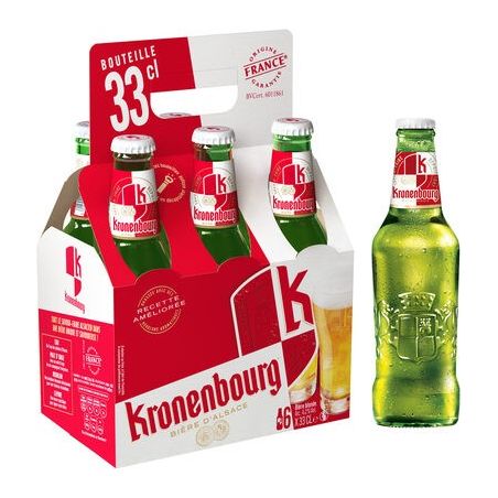 Kronenbourg Bouteille 6X33Cl .