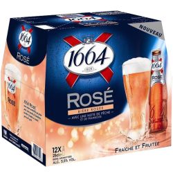 1664 Bière Rose 12X25Cl