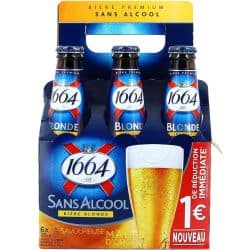Kronenbourg Pack 6X25Cl Biere 1664 Sans Alcool 0,5°