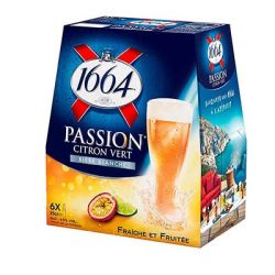 1664 Bière Pack 6X25Cl Biere Passion Citron