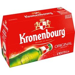 Kronenbourg Bière Blonde : Le Pack De 10 Bouteilles 25Cl