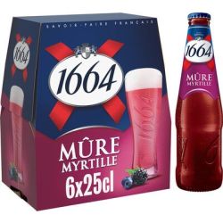 1664 Bière 6X25Cl Mure Myrtille