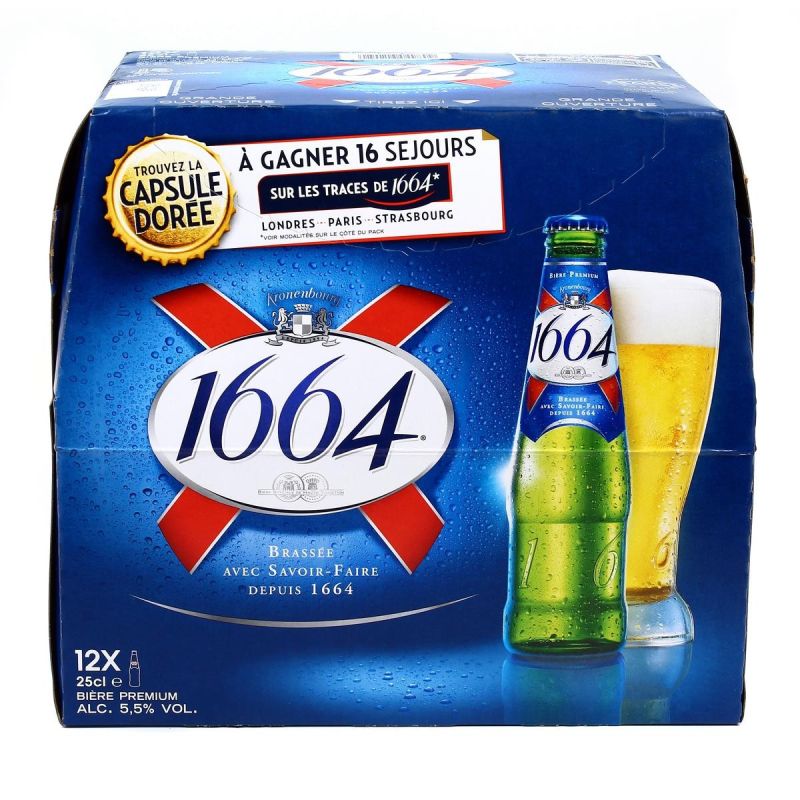 Kronenbourg 1664Biere Bld Btl 5.5° 12X25Cl