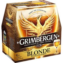 Grimbergen Bière Blonde : Le Pack De 6 Bouteilles 25Cl