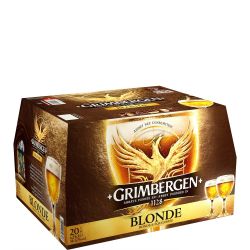 Grimbergen Bière Blonde : Le Pack De 20 Bouteilles 25Cl
