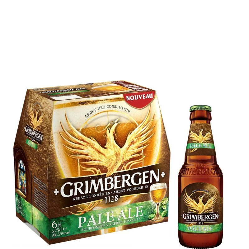 Grimbergen Bière Pale Ale : Le Pack De 6 Bouteilles 25Cl