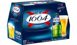 1664 Bière Blonde Premium : Le Pack De 6 Bouteilles 25Cl