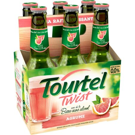 Tourtel Twist Bière Sans Alcool Aromatisée Agrumes : Le Pack De 6 Bouteilles 27,5Cl