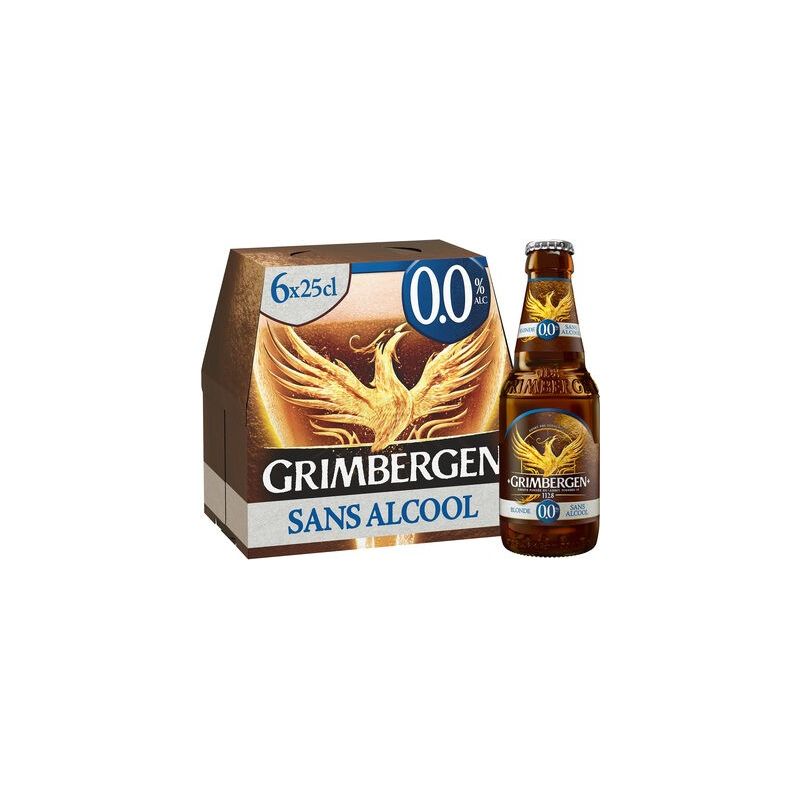 Grimbergen Bière Blonde Sans Alcool 0% 6X25Cl