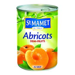 St Mamet Fruits Au Sirop Abricots : La Boite De 235 G Net Égoutté
