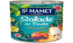 St Mamet Fruits Au Sirop Salade De : La Boite 475 G Net Égoutté