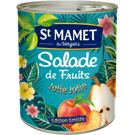 St Mamet Fruits Au Sirop Salade De : La Boite 475 G Net Égoutté