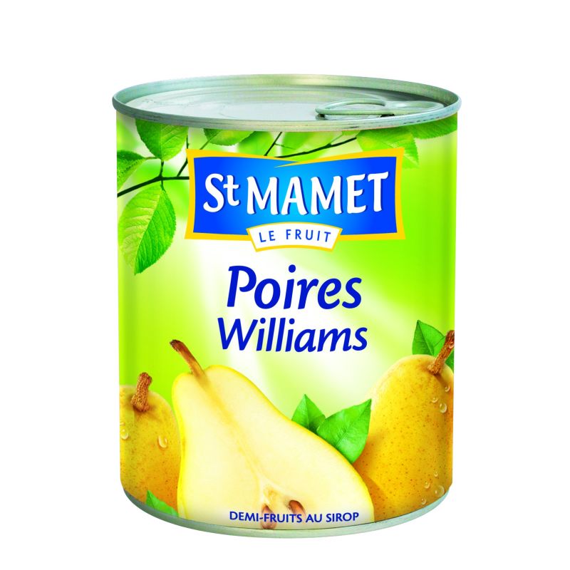 St Mamet Poires Williams Au Sirop : La Boite De 465 G Net Égoutté - 850