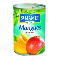 St Mamet Fruits Au Sirop Mangues En Tranches : La Boite De 235 G Net Égoutté