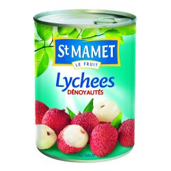 St Mamet Fruits Au Sirop Lychees Dénoyautés : La Boite De 250 G Net Égoutté