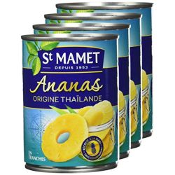St Mamet Fruits Au Sirop Ananas Tranches : La Boite De 345 G Net Égoutté