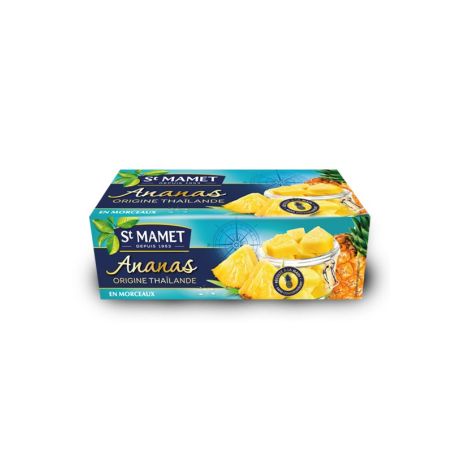 St Mamet Ananas Origine Thaïlande En Morceaux 270 G (2X135 G)