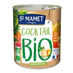 St Mamet Cocktail De Fruits Au Sirop Bio Boîte 4/4 : La Boite 500 G Net Égoutté