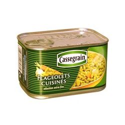 Cassegrain Légumes Cuisinés Flageolets Extra-Fondants 1/2 : La Boite De 265 G Net Égoutté