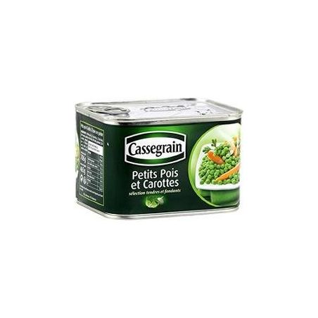 Cassegrain Petits Pois Carottes Printaniere 4/4 : La Boite De 465 G Net Égoutté