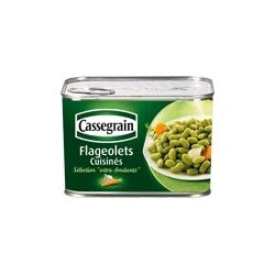 Cassegrain Légumes Cuisinés Flageolets Extra-Fondants 4/4 : La Boite De 465 G Net Égoutté